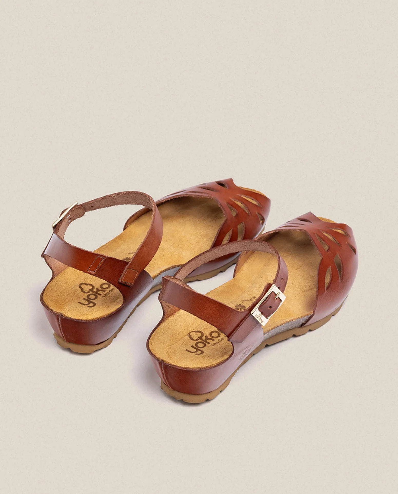 Wedged Sandal MONACO-003 Brown